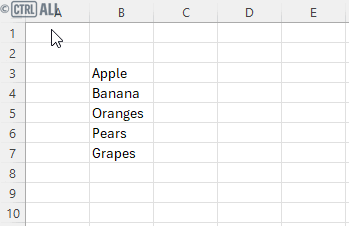 Copy and paste multiple cells using Ctrl in Excel